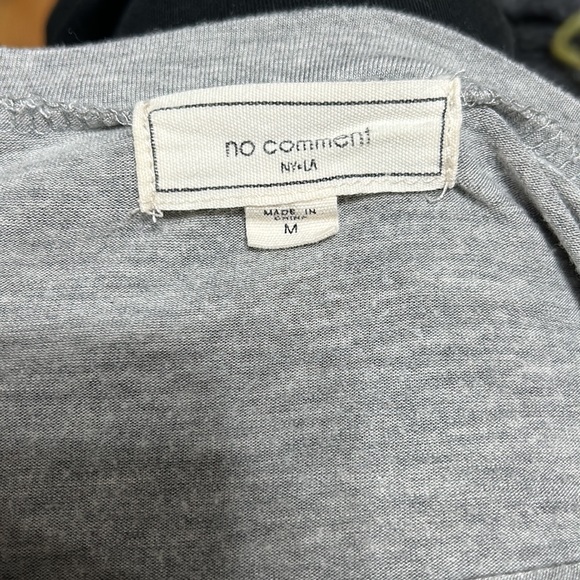 No Comment Women grey tshirt Casual Dress medium - Picture 3 of 3